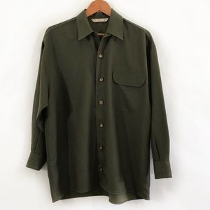 GRUPPO DI CAPI GDC Olive Button Down Sport Shirt